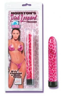 Houston's Pink Leopard Vibrator - Click Image to Close