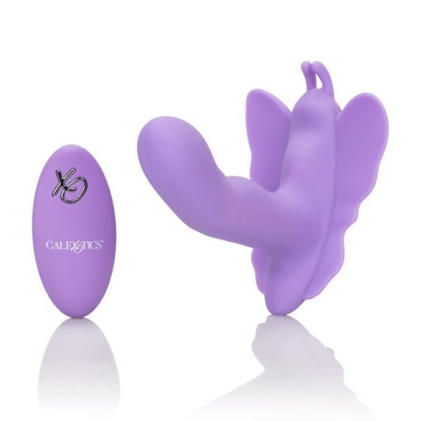 Venus Butterfly Remote Rocking Penis Purple Vibrator - Click Image to Close