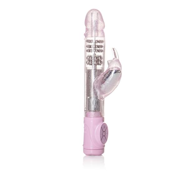 Thrusting Jack Rabbit Pink Vibrator - Click Image to Close