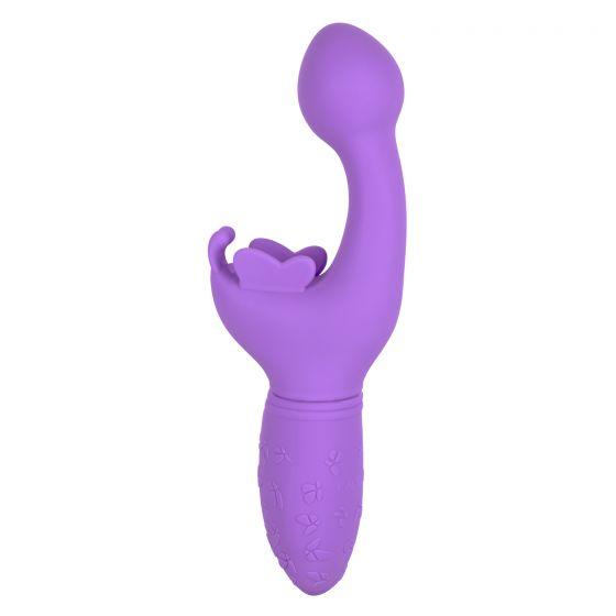 Rechargeable Butterfly Kiss Purple Vibrator - Click Image to Close