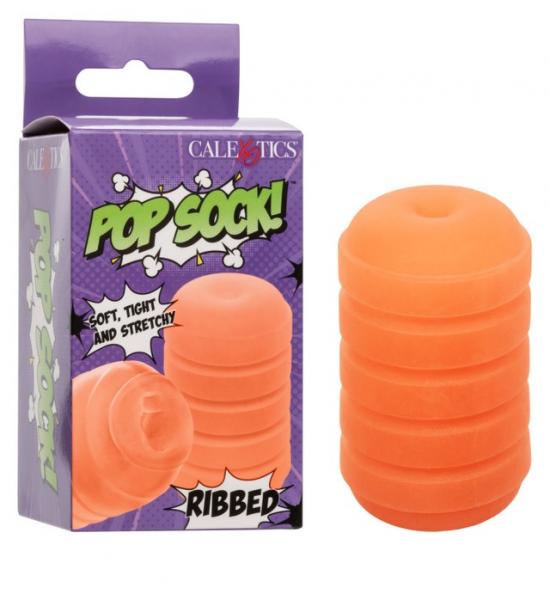 Pop Sock! Ribbed Orange - Click Image to Close