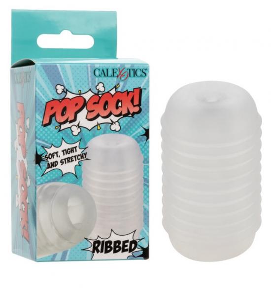 Pop Sock! Ribbed Clear - Click Image to Close