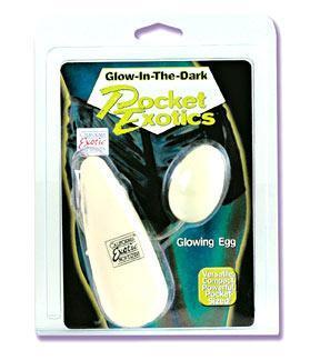 Glow in the dark vibrating egg