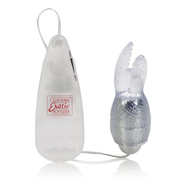 Pocket Exotic Snow Bunny Bullet Clear Vibrator - Click Image to Close