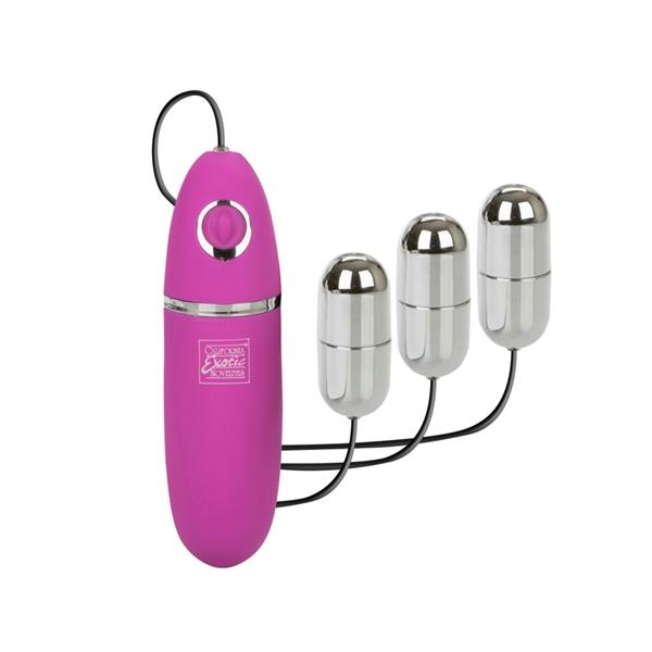 Power Play Triple Silver Bullet Vibrator - Click Image to Close