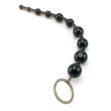 X-10 Anal Beads in Black - Click Image to Close