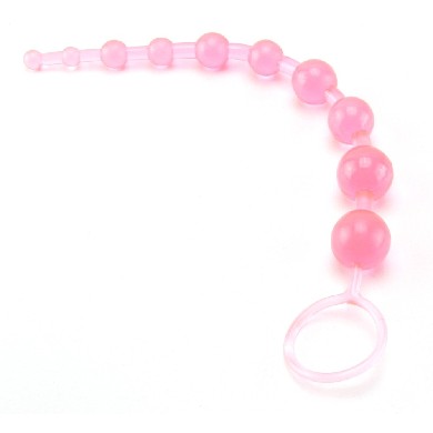 X-10 Anal Beads-Pink - Click Image to Close