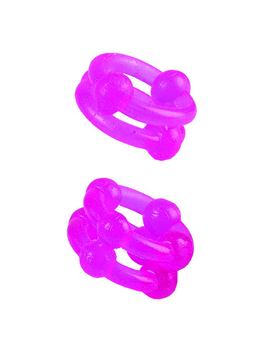 Island Double Stacker Rings -Pink