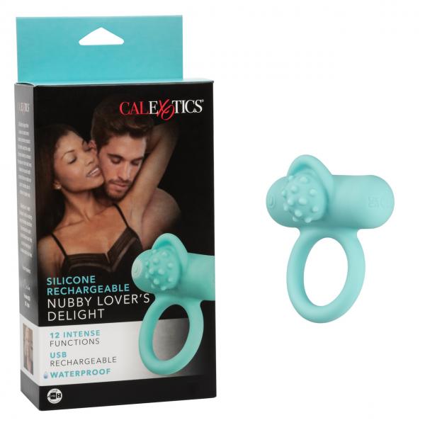 Silicone Rechargeable Nubby Lover's Delight - Click Image to Close