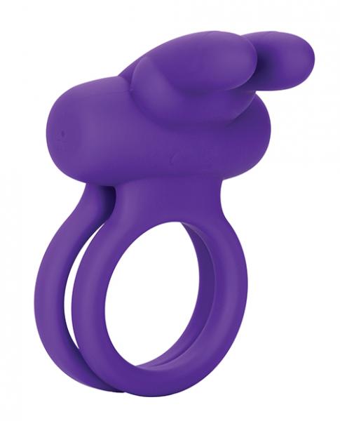 Rockin Rabbit Enhancer Vibrating Cock Ring Purple - Click Image to Close