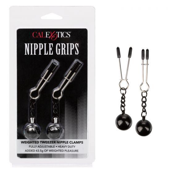 Nipple Grips Weighted Tweezer Nipple Clamps - Click Image to Close