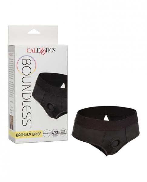 Boundless Backless Brief L/xl Harness Black - Click Image to Close