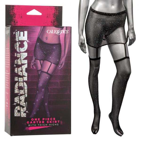 Radiance 1pc Garter Skirt W/ Thigh Highs - Click Image to Close