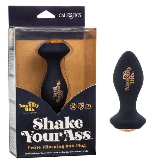 Naughty Bits Shake Your Ass Petite Vibrating Butt Plug - Click Image to Close