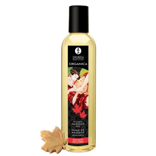 Shunga Massage Oil Maple Delight 8.4oz - Click Image to Close