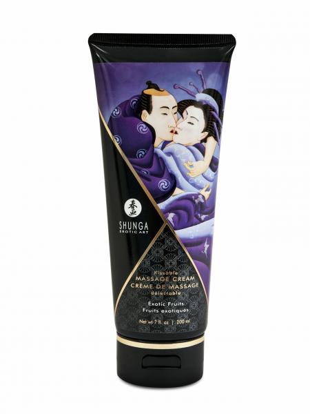 Shunga Kissable Massage Cream Exotic Fruits 7oz - Click Image to Close