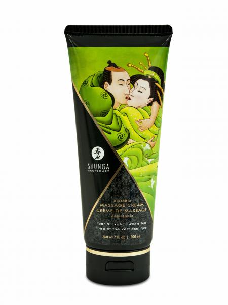 Shunga Massage Cream Pear & Green Tea 7oz - Click Image to Close