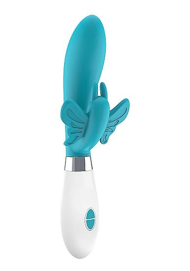 Alexios Butterfly & G-spot Vibrator Turquoise - Click Image to Close