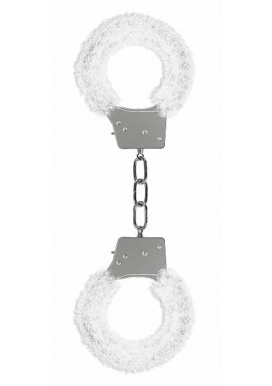 Ouch Beginners Handcuffs Furry White