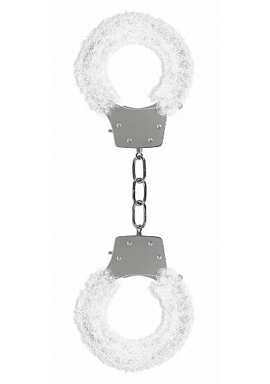 Ouch Pleasure Handcuffs Furry Cuffs White