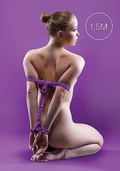 Japanese Mini Rope 1.5m Purple - Click Image to Close