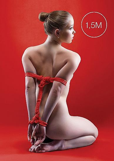 Japanese Mini Rope 1.5m Red - Click Image to Close