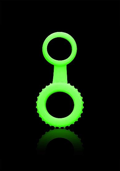 Glow Cock Ring & Ball Strap Glow In The Dark - Click Image to Close