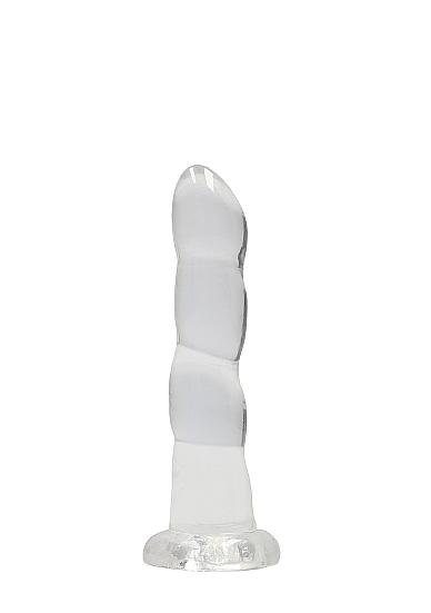 Realrock Non Realistic Dildo W Suction Cup 7in Transparent