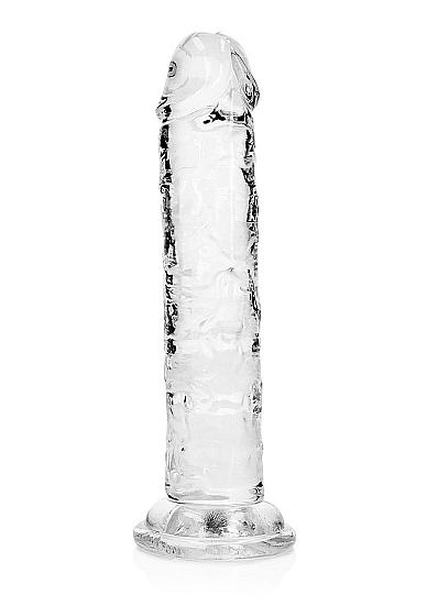 Realrock Straight Realistic 6 In Dildo Transparent - Click Image to Close