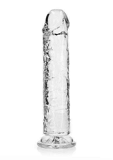 Realrock Straight Realistic 10 In Dildo Transparent - Click Image to Close