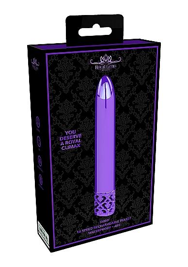 Royal Gems Shiny Purple Abs Bullet Rechargeable - Click Image to Close