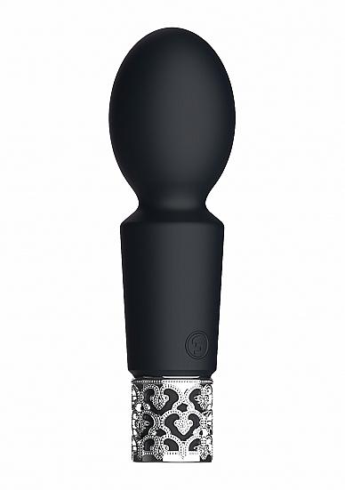 Royal Gems Brilliant Black Rechargeable Silicone Bullet