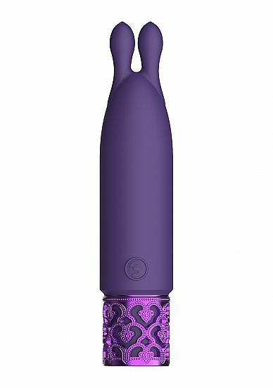 Royal Gems Twinkle Silicone Bullet Rechargeable Purple