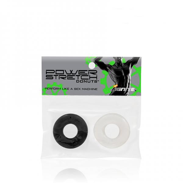 Power Stretch Donuts 2 Pack Black/Clear Rings