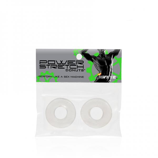 Power Stretch Donuts 2 Pack Clear Rings