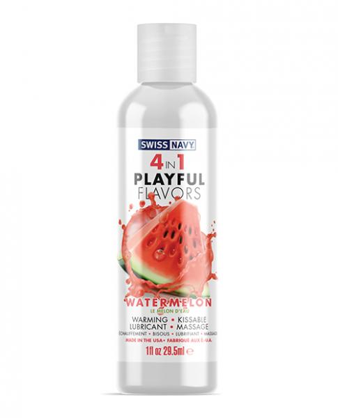 Swiss Navy 4 In 1 Playful Flavors Watermelon 1oz