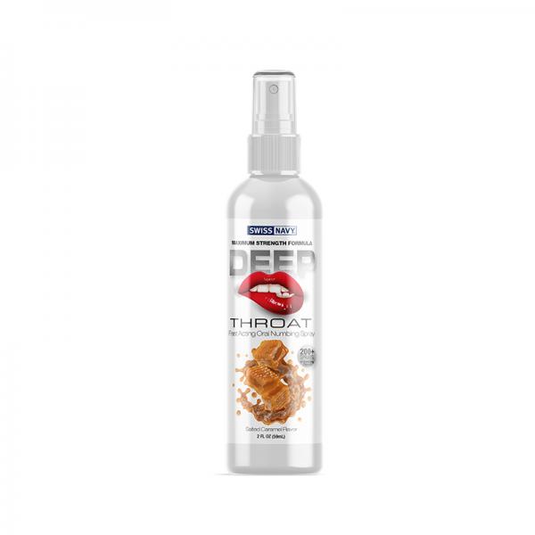 Swiss Navy Deep Throat Spray Salted Caramel 2oz - Click Image to Close