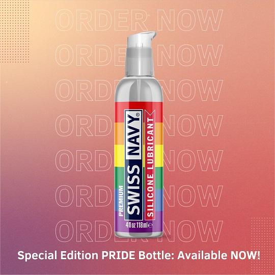 Swiss Navy Pride Lube Silicone 4oz - Click Image to Close