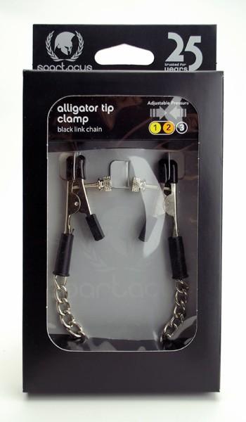 Alligator Clamp W/ Link Chain - Click Image to Close