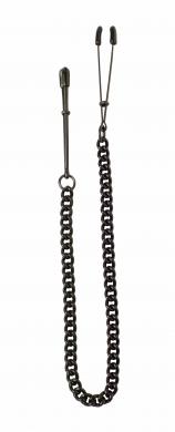 Black Tweezer Clamp W/Link Chain - Click Image to Close