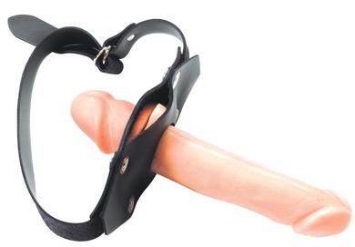 Penis Gag W/Flesh Dildo - Click Image to Close