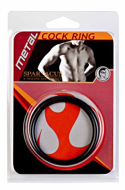 Black Steel Cock Ring 2in