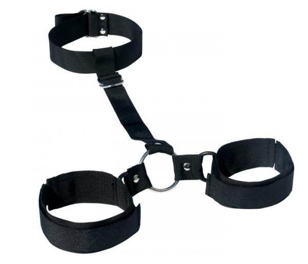 Sex and Mischief Shadow Neck & Wrist Restraint - Click Image to Close