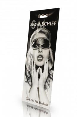 Sex & Mischief Satin Hot Pink Blindfold