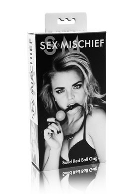 Sex & Mischief Solid Red Ball Gag