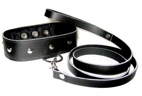 Leather Leash & Collar Set