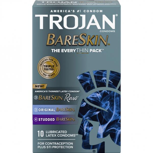 Trojan Bareskin Everythin 10 Ct - Click Image to Close