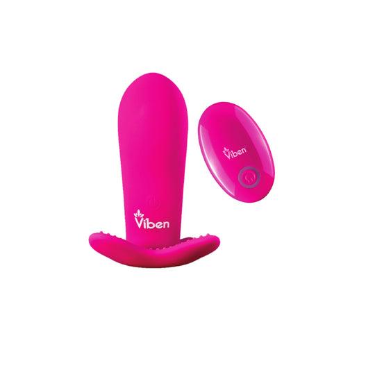 Viben Intrigue Panty Vibe W/ Pleasure Nubs Hot Pink - Click Image to Close