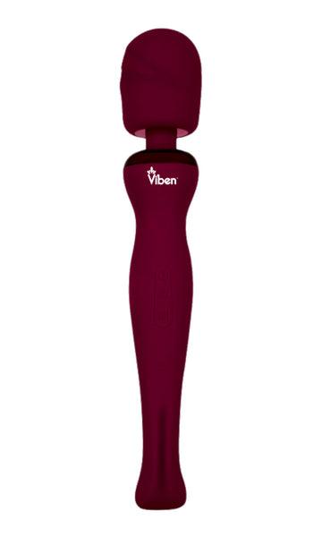 Viben Sultry Intense Handheld Wand Massager Ruby - Click Image to Close