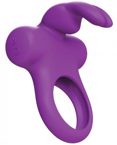 Frisky Bunny Vibrating Ring Purple